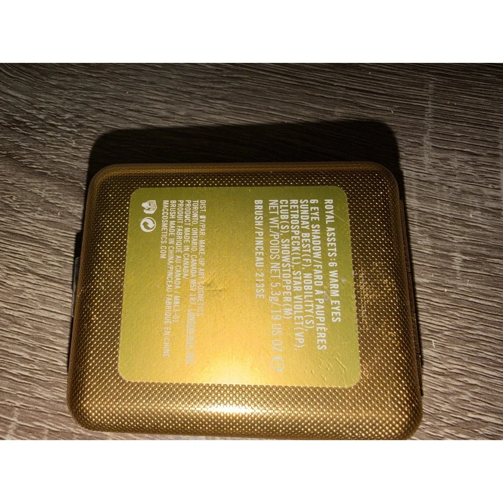 MAC Royal Assets 6 Warm Eyes Eyeshadow Palette‎ Gold Compact Limited edition